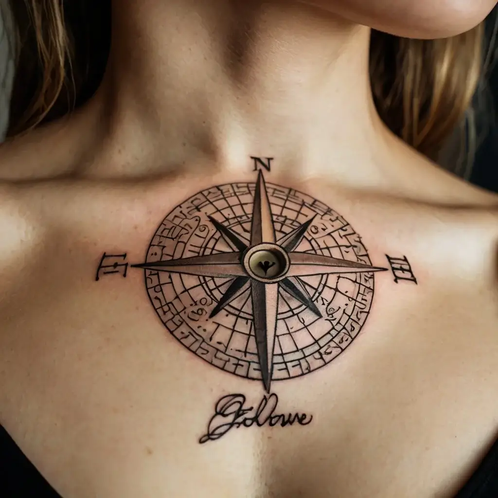 Compass Tattoos (100)