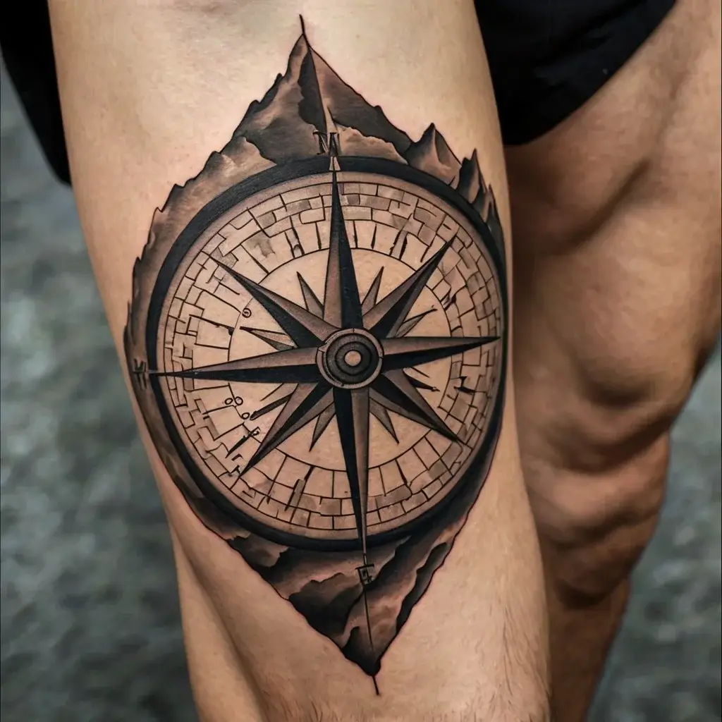 Compass Tattoos (102)