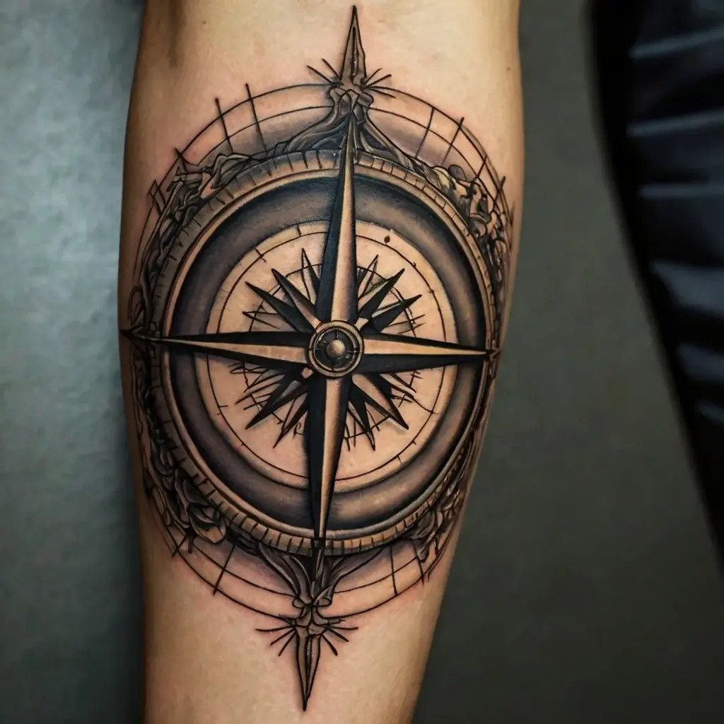 Compass Tattoos (104)