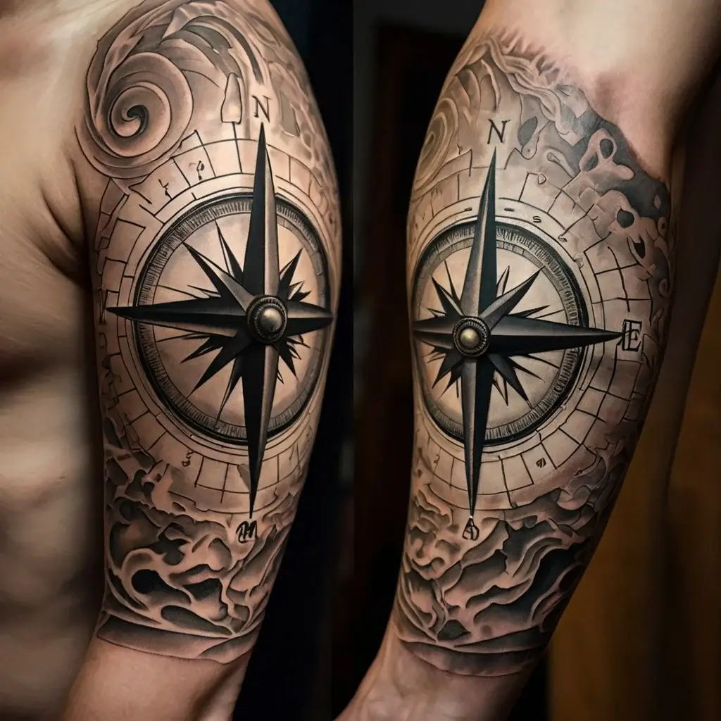 Compass Tattoos (106)