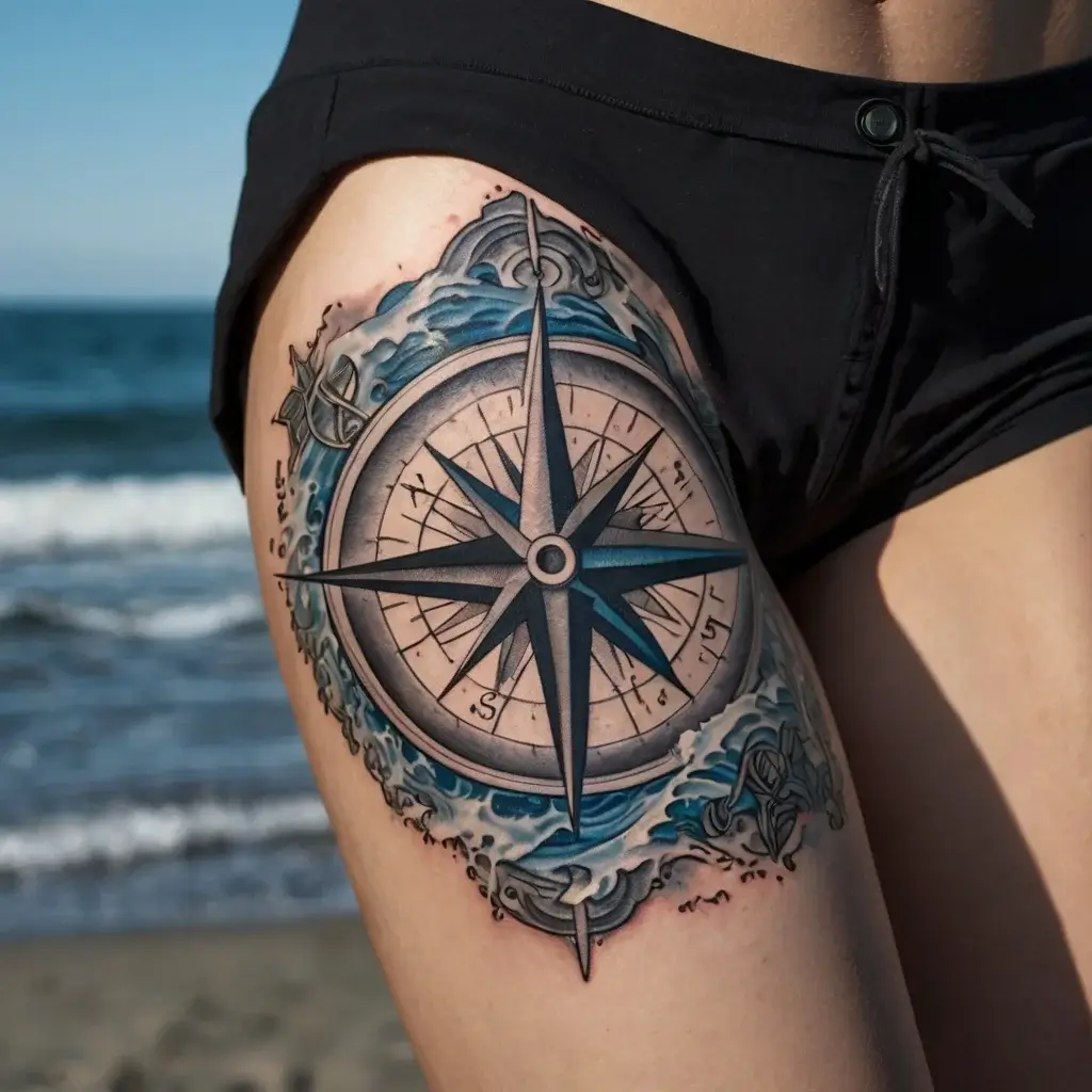 Compass Tattoos (108)