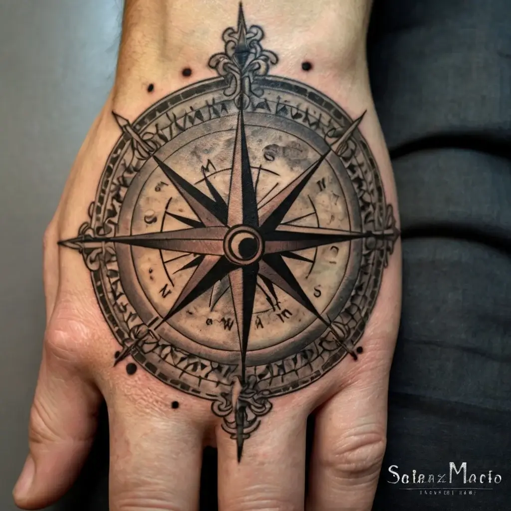 Compass Tattoos (109)