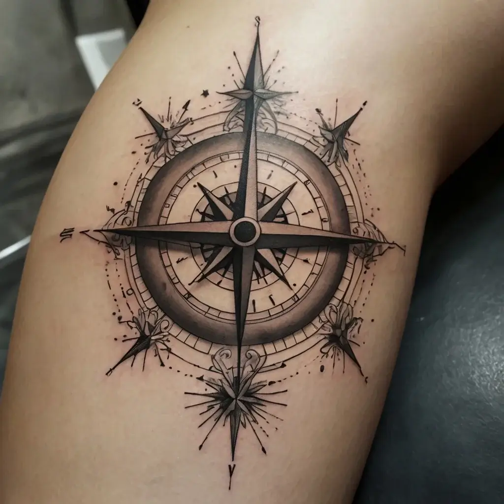 Compass Tattoos (111)