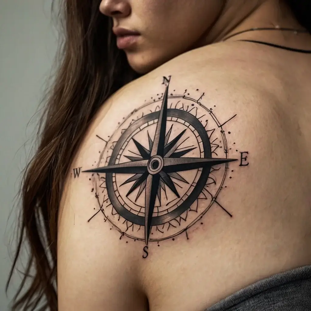 Compass Tattoos (112)