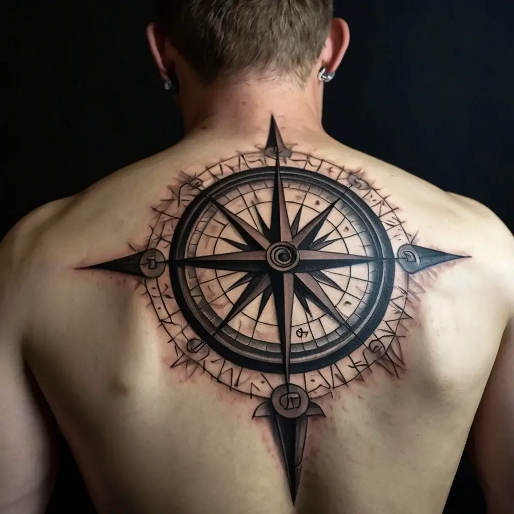 Compass Tattoos (114)