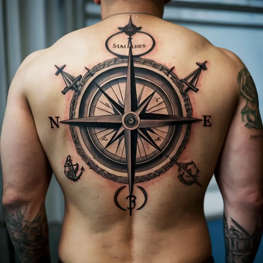 Compass Tattoos (118)