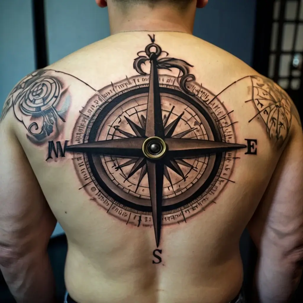 Compass Tattoos (119)