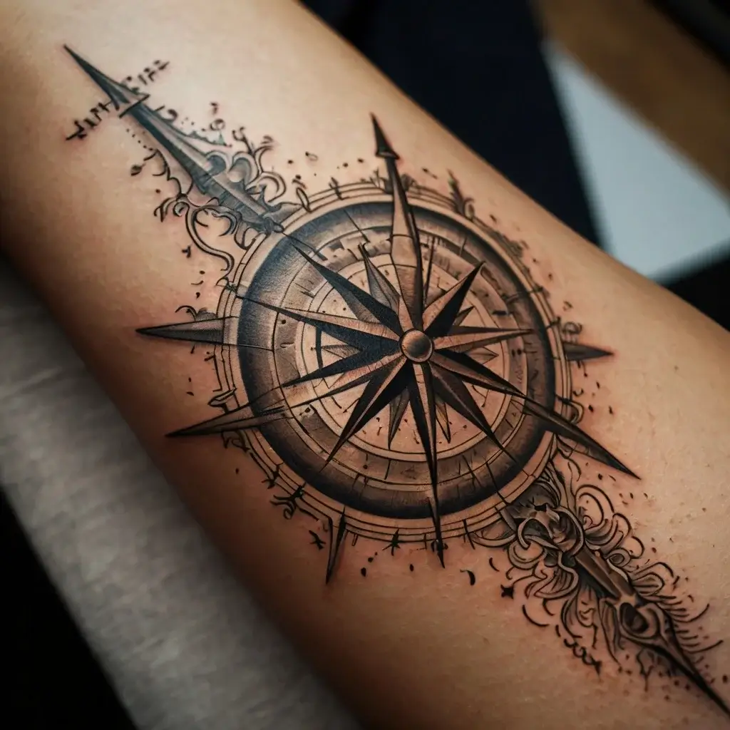 Compass Tattoos (123)