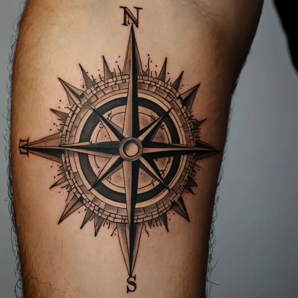 Compass Tattoos (124)