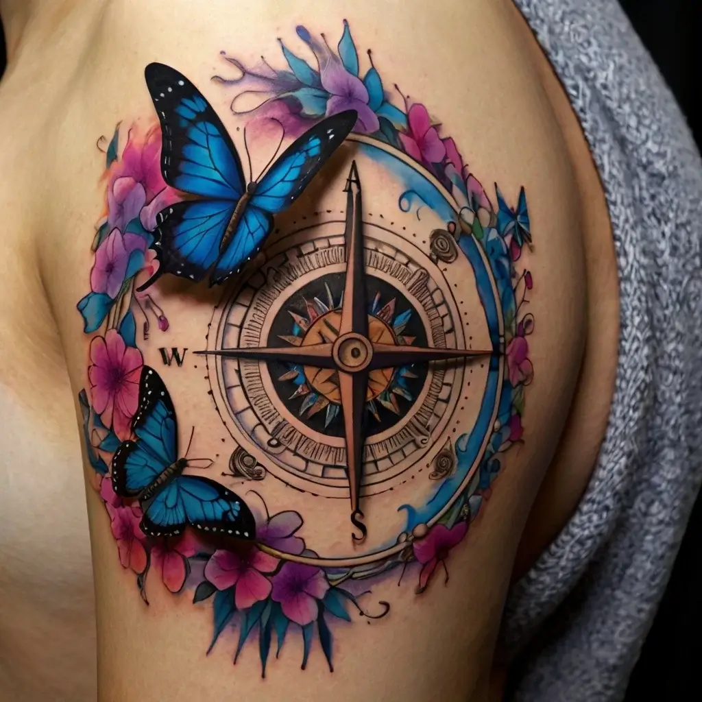 Compass Tattoos (16)