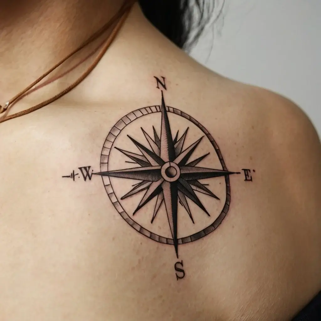 Compass Tattoos (30)