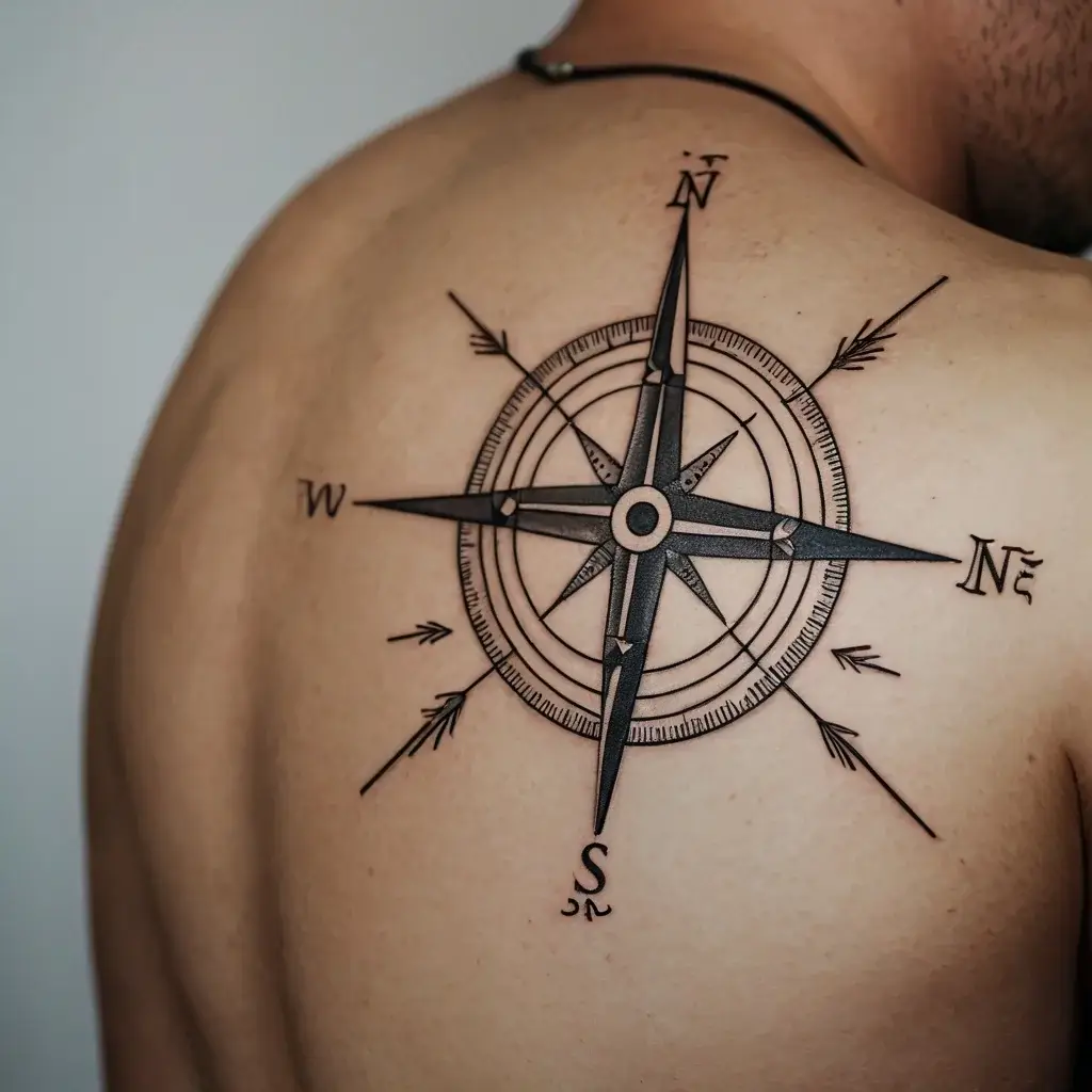 Compass Tattoos (37)