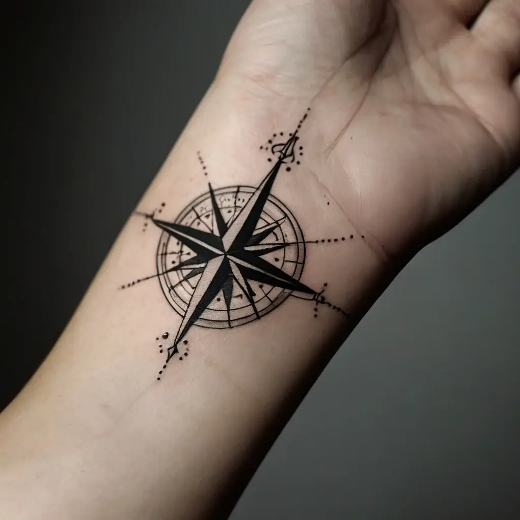 Compass Tattoos (38)