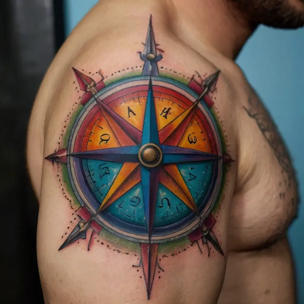 Compass Tattoos (40)