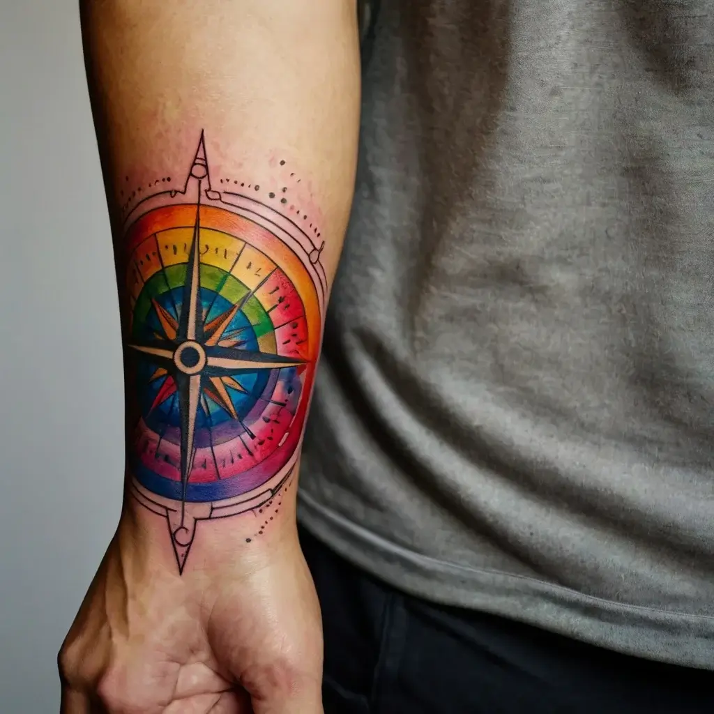 Compass Tattoos (41)