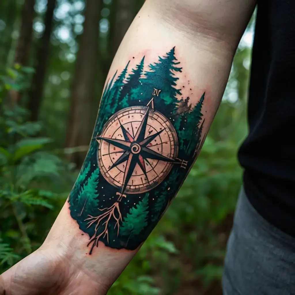 Compass Tattoos (44)