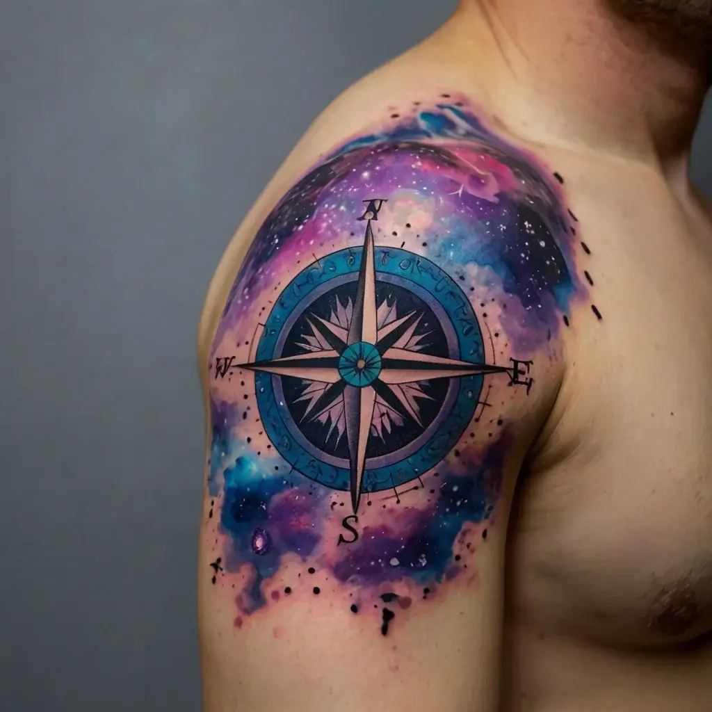 Compass Tattoos (49)