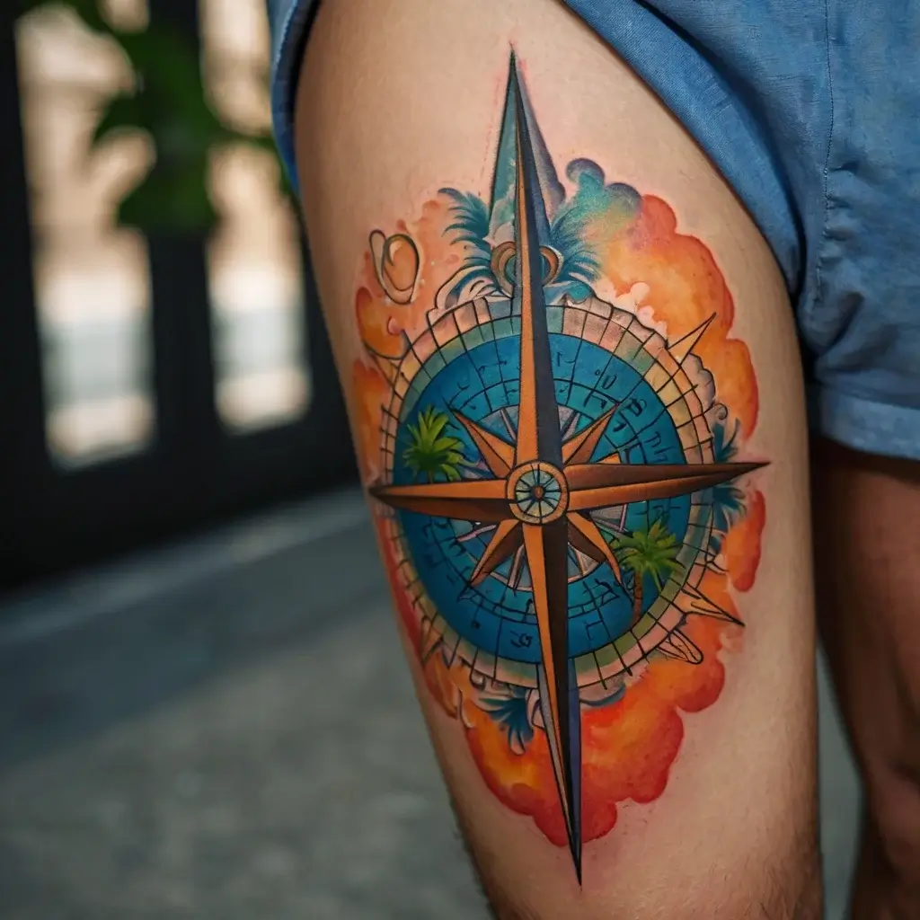 Compass Tattoos (56)