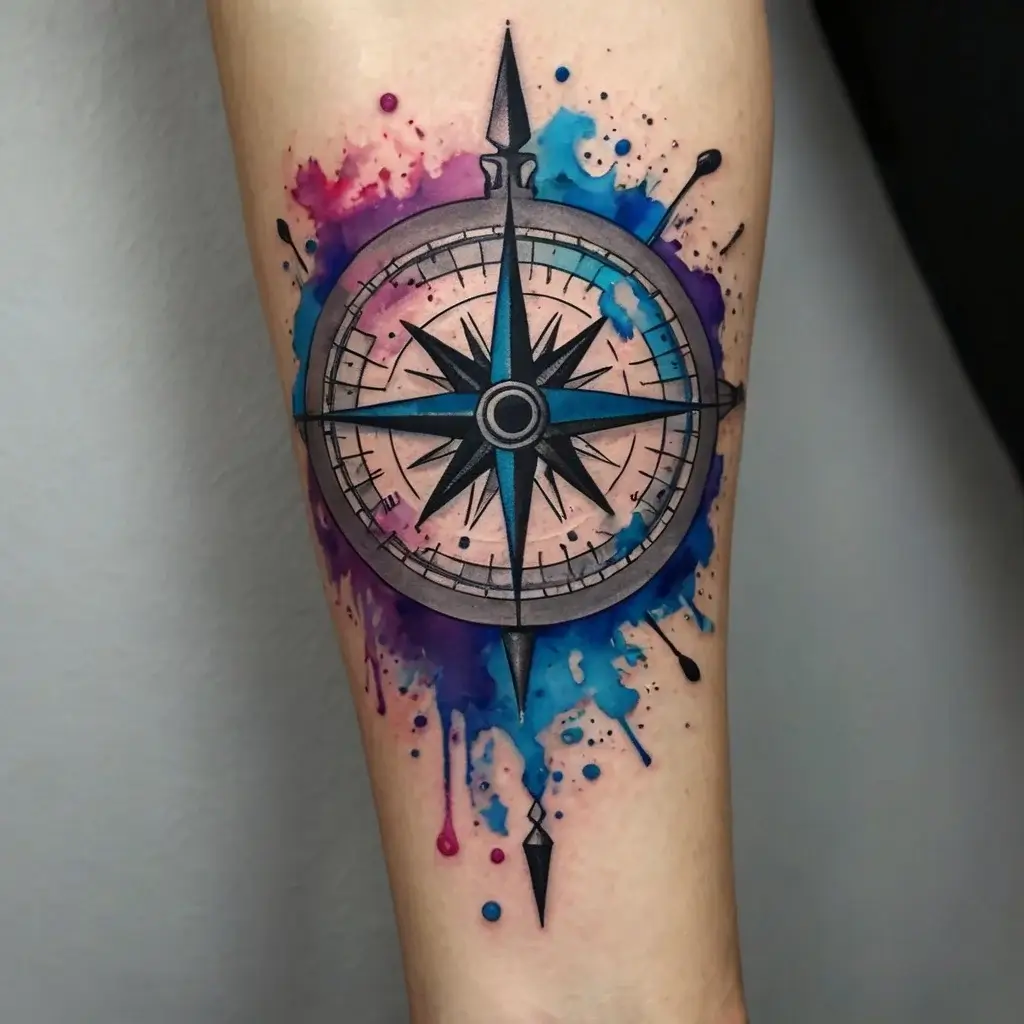 Compass Tattoos (58)