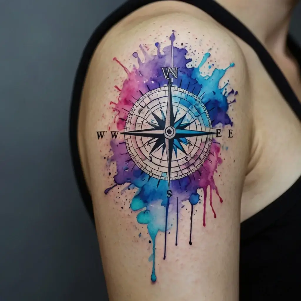 Compass Tattoos (59)