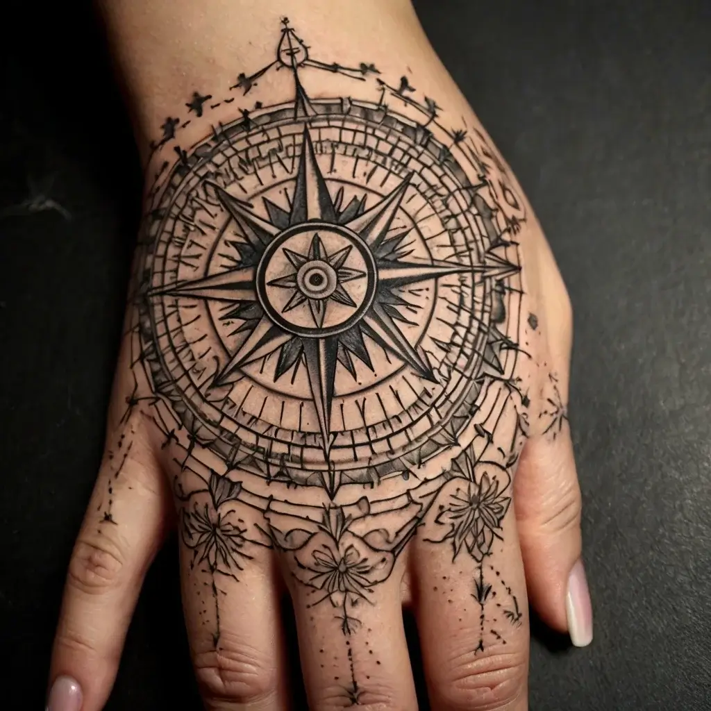 Compass Tattoos (65)