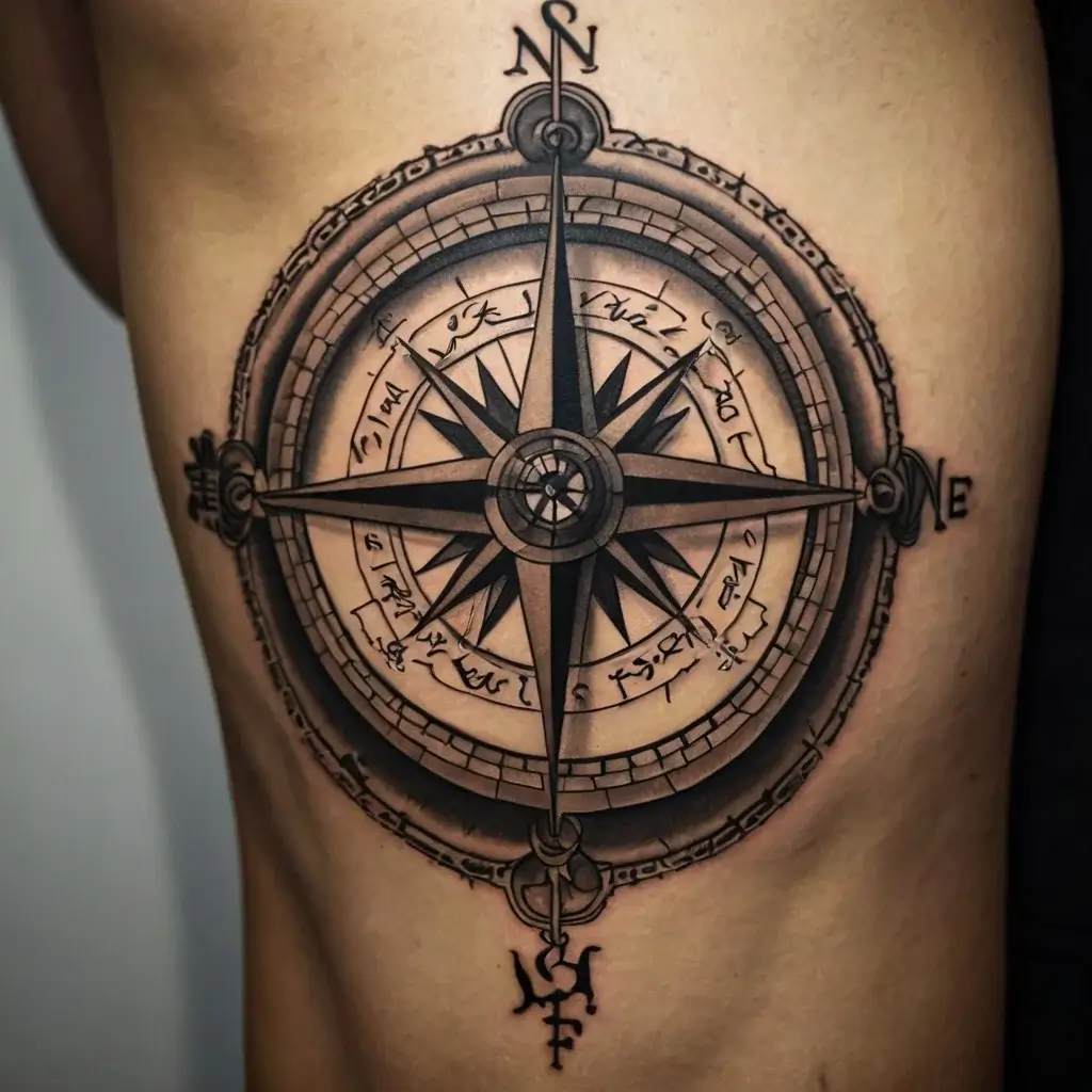 Compass Tattoos (67)