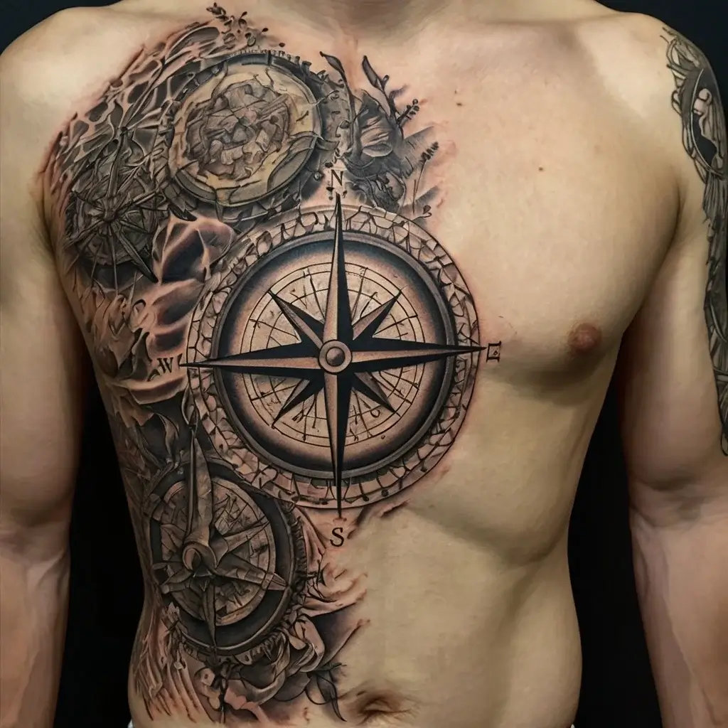 Compass Tattoos (69)