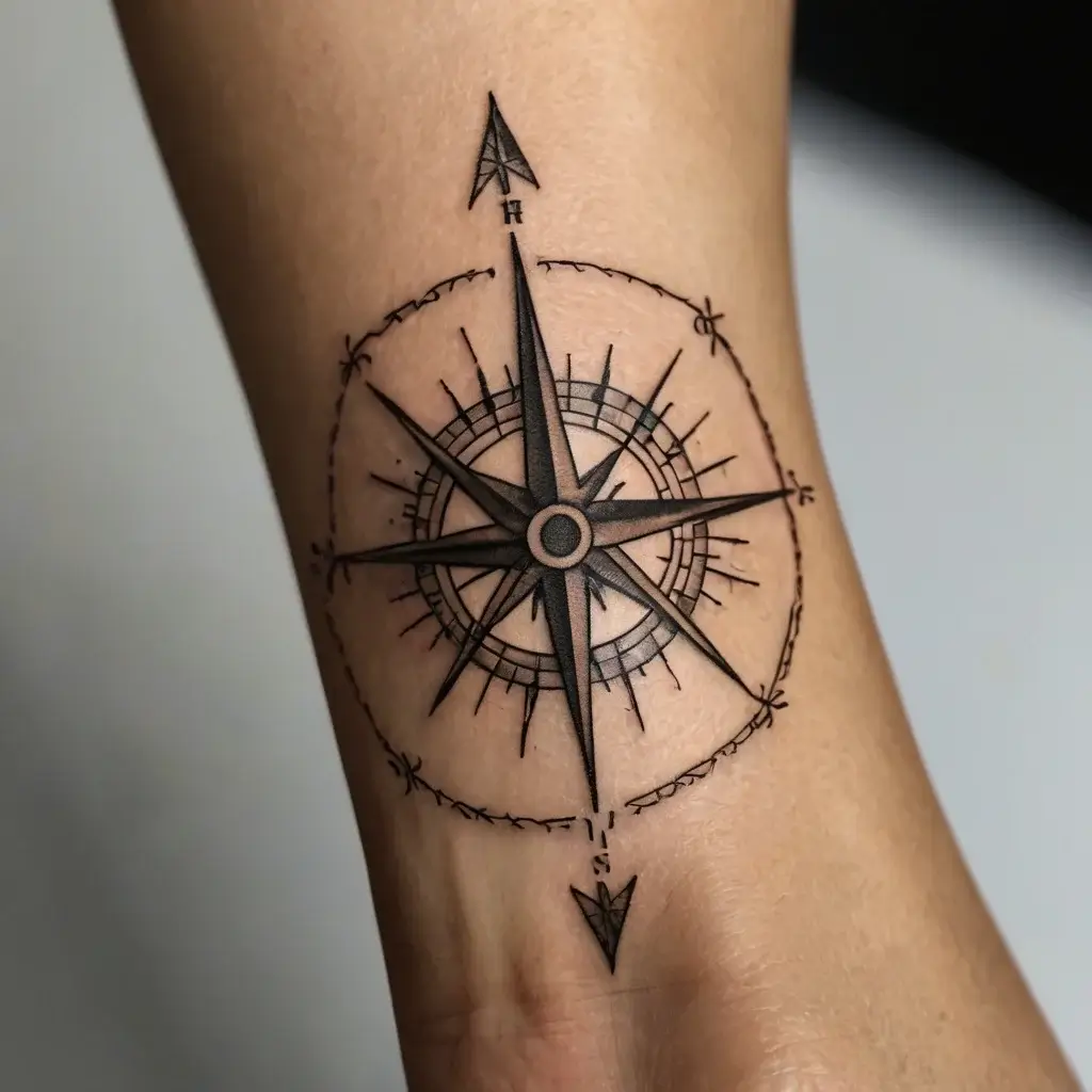 Compass Tattoos (74)