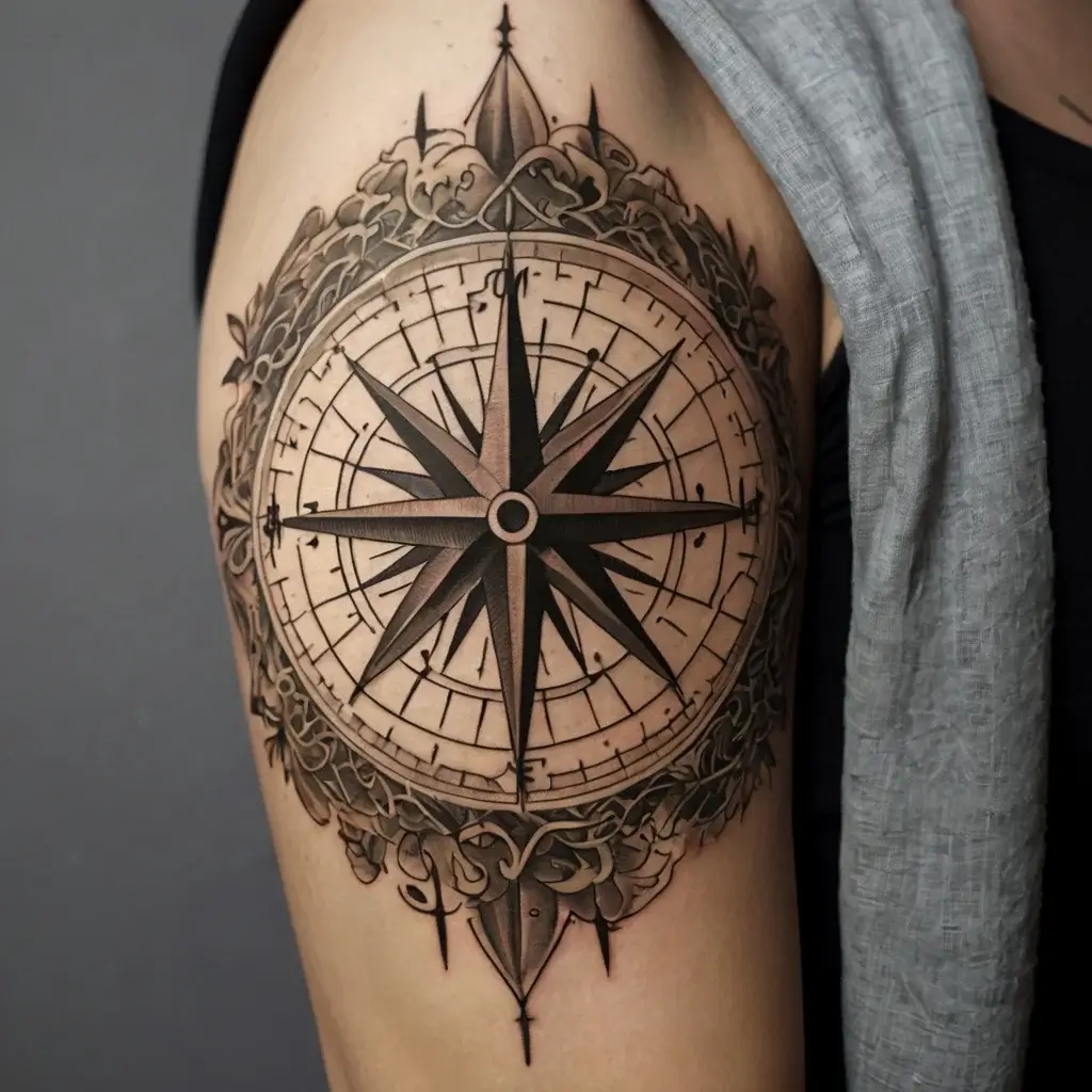 Compass Tattoos (75)