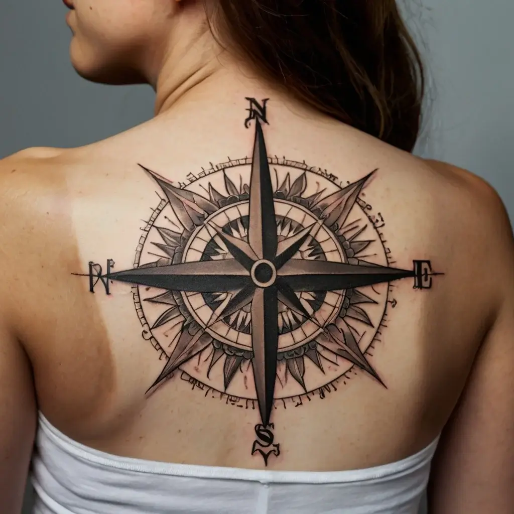 Compass Tattoos (76)