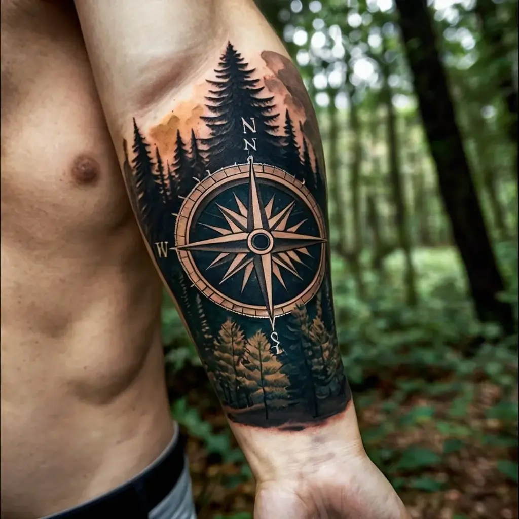 Compass Tattoos (78)