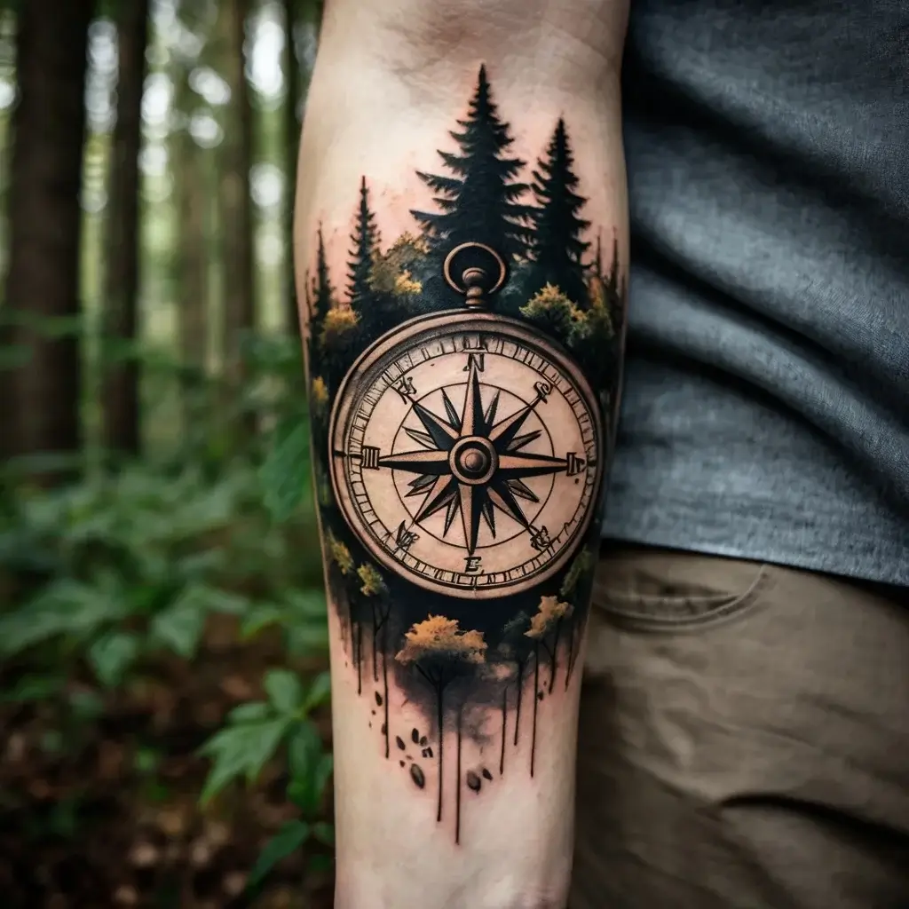 Compass Tattoos (79)