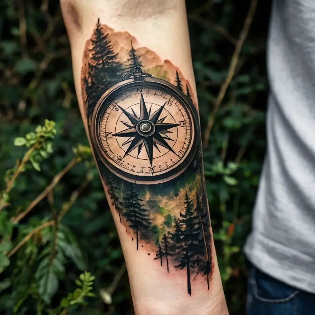 Compass Tattoos (80)