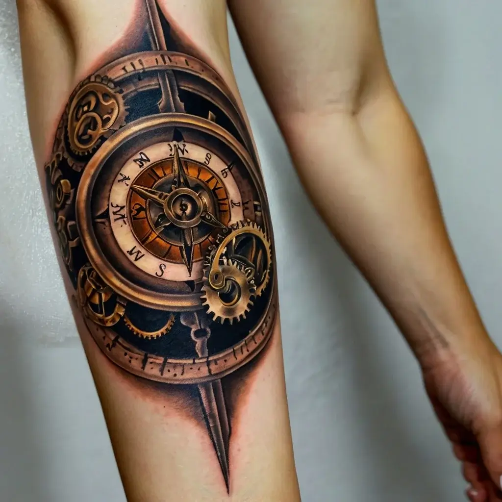 Compass Tattoos (82)