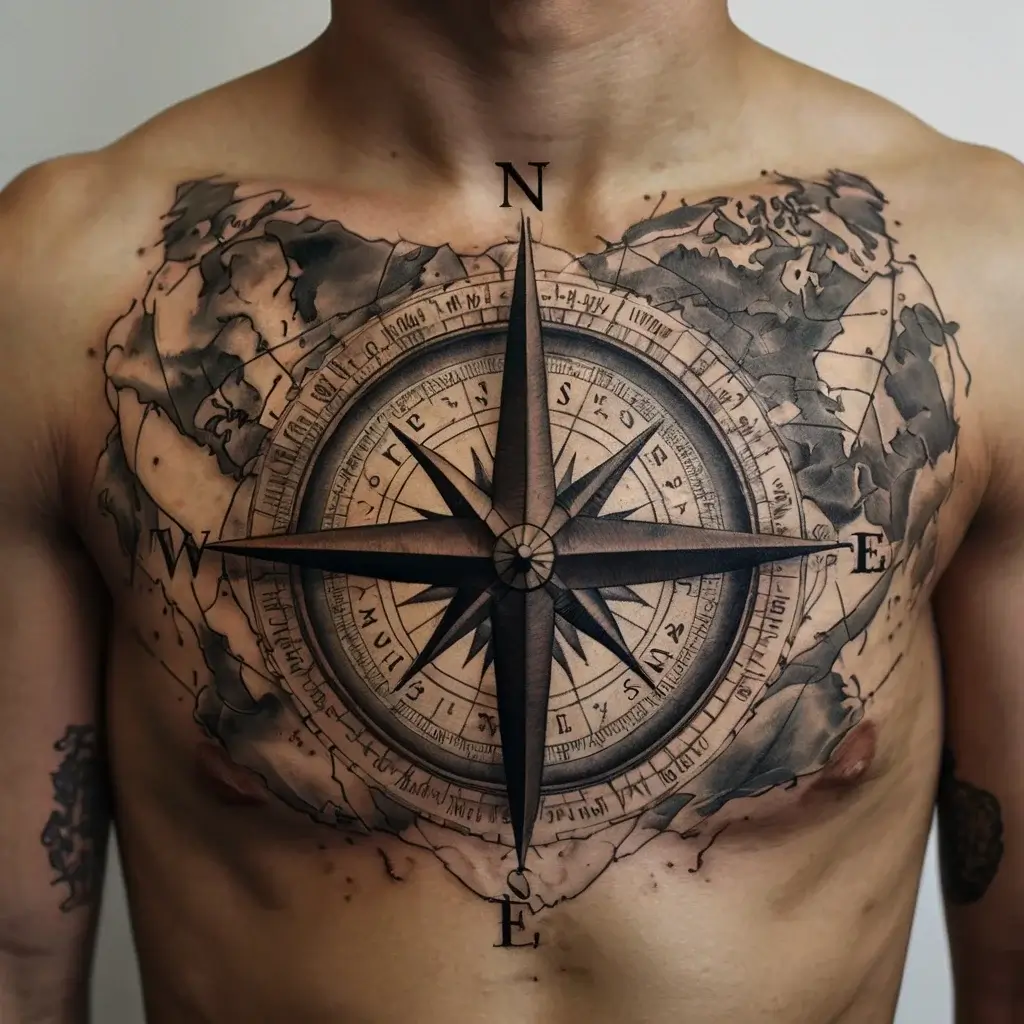 Compass Tattoos (83)