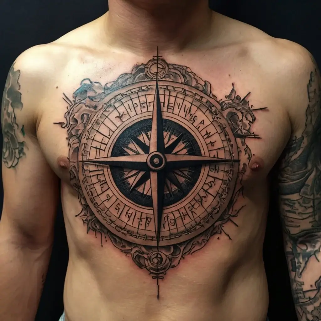 Compass Tattoos (84)