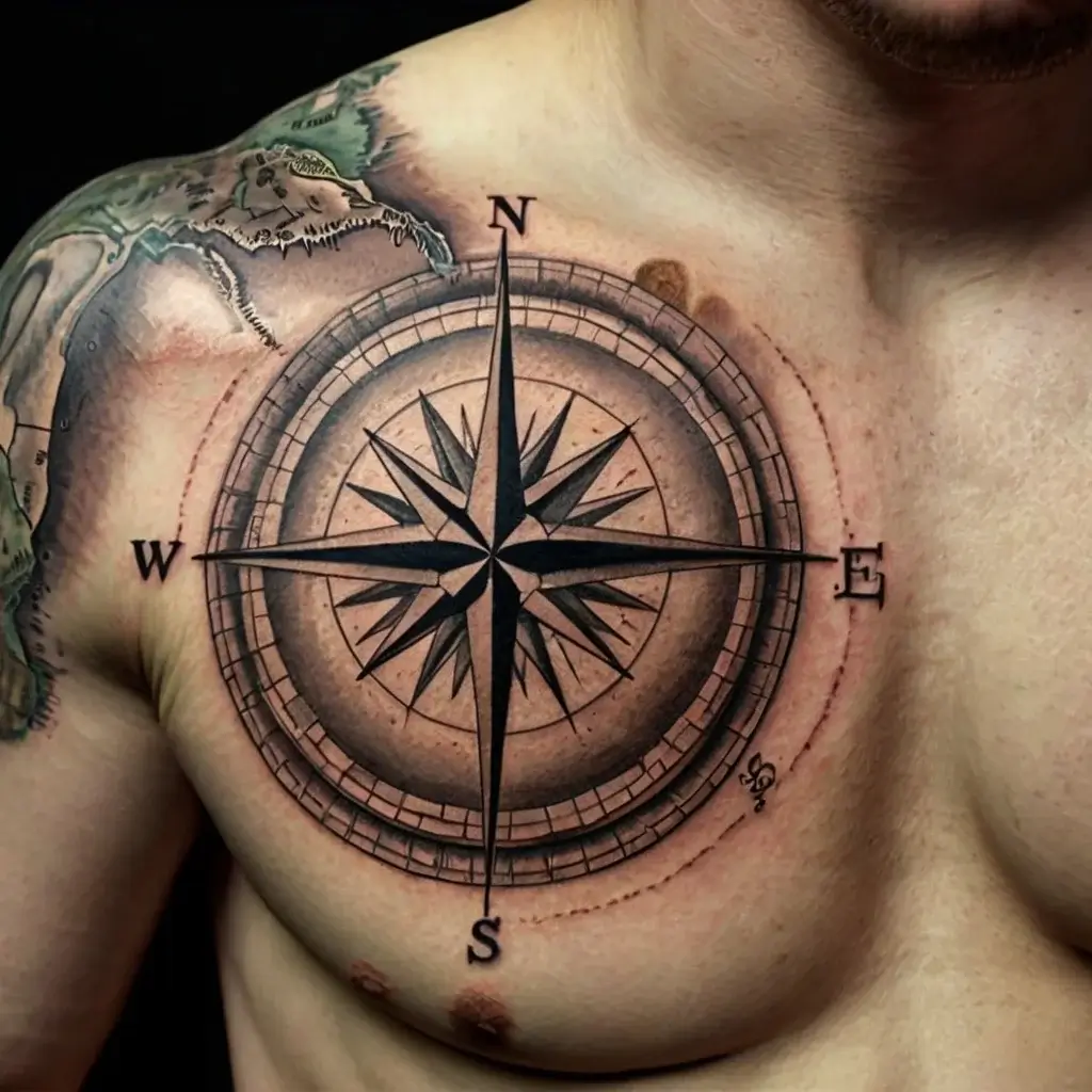 Compass Tattoos (86)