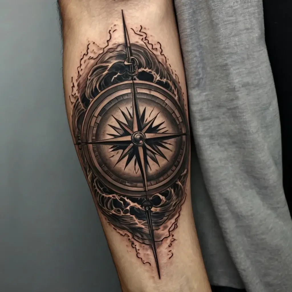 Compass Tattoos (92)