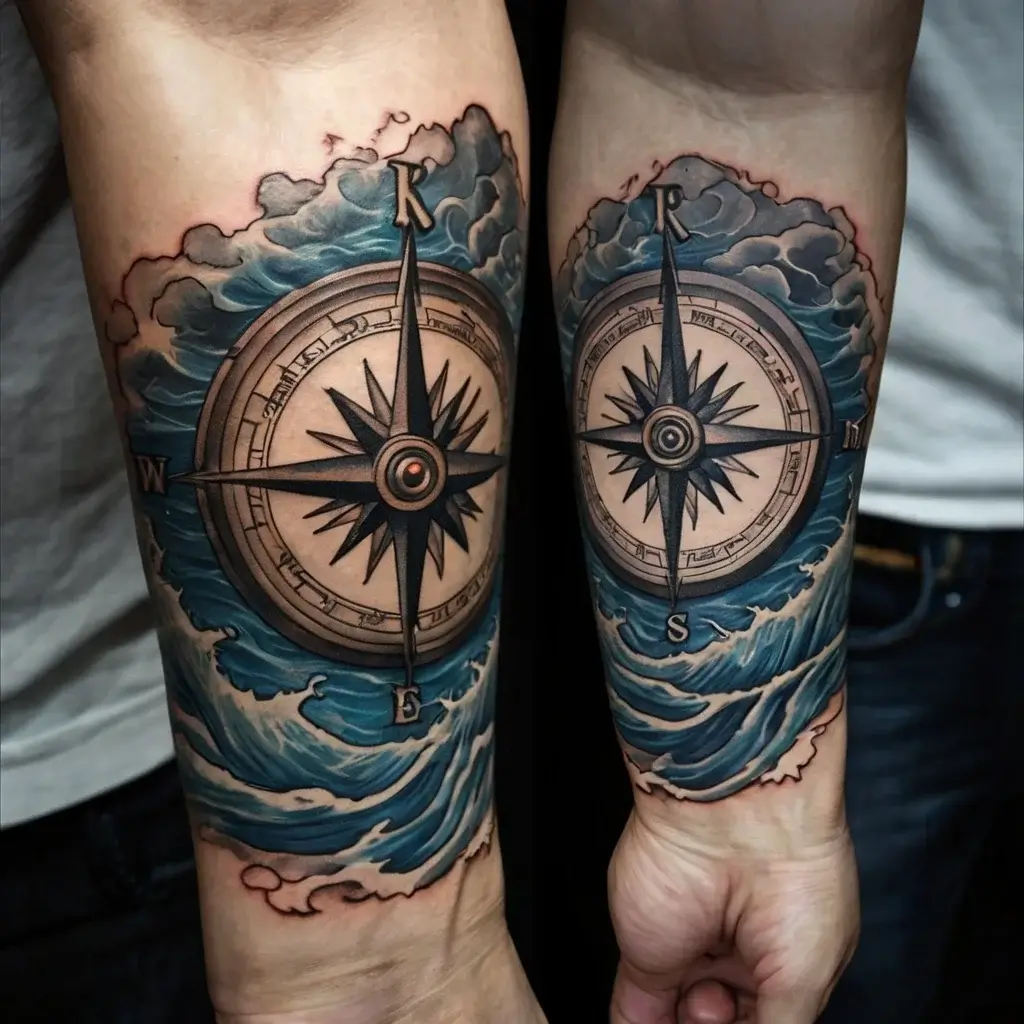 Compass Tattoos (94)