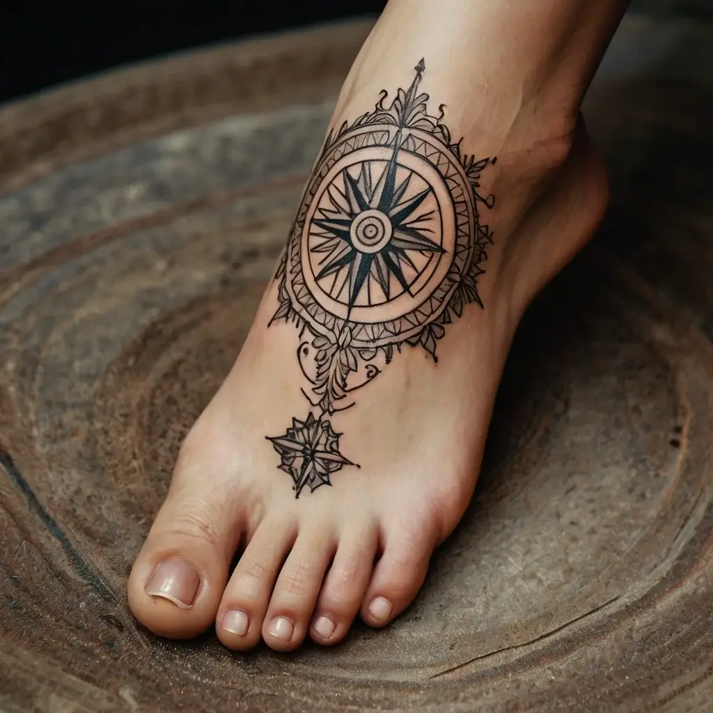 Compass Tattoos (95)