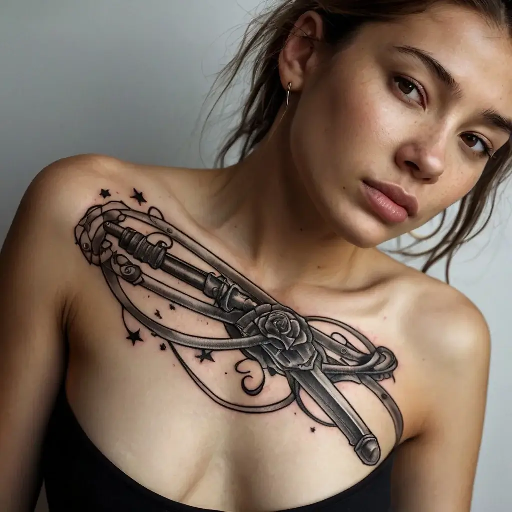 Feminine sword tattoos (14)