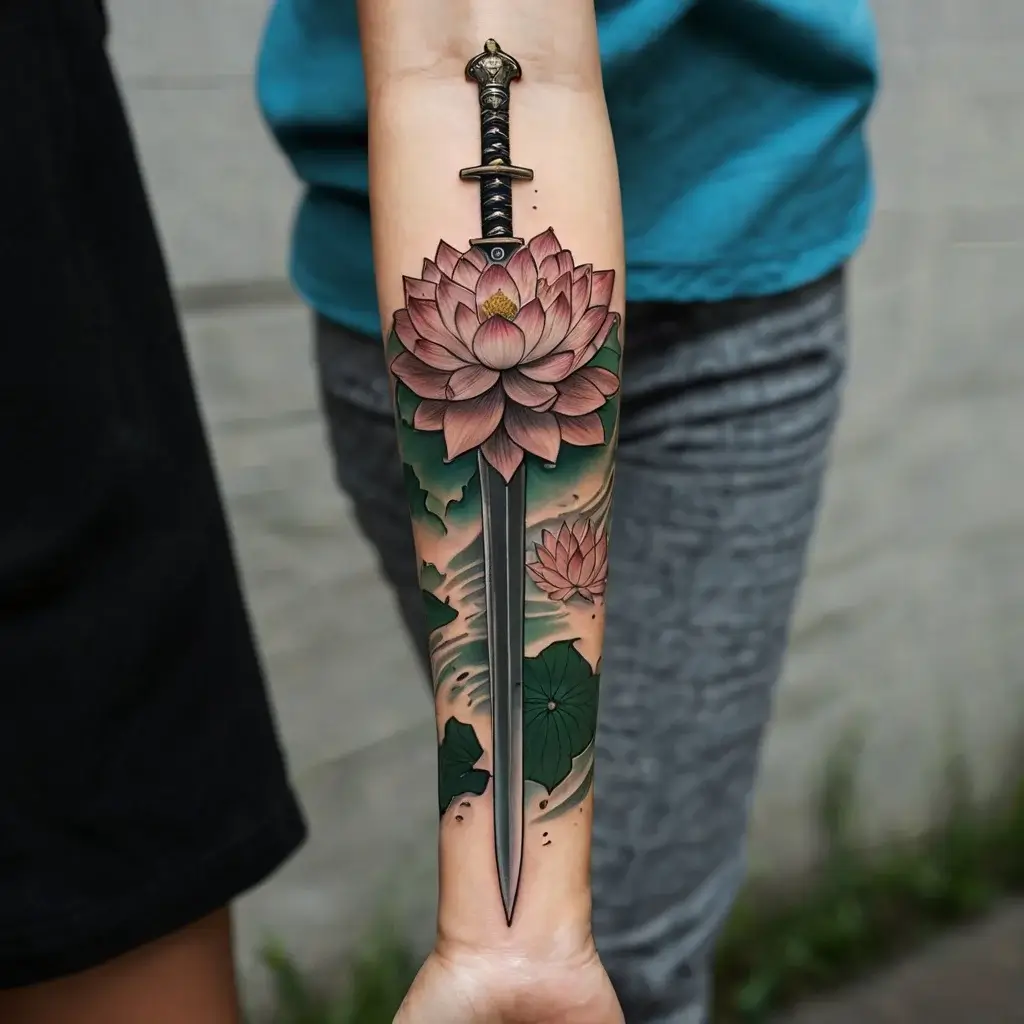 Feminine sword tattoos (20)