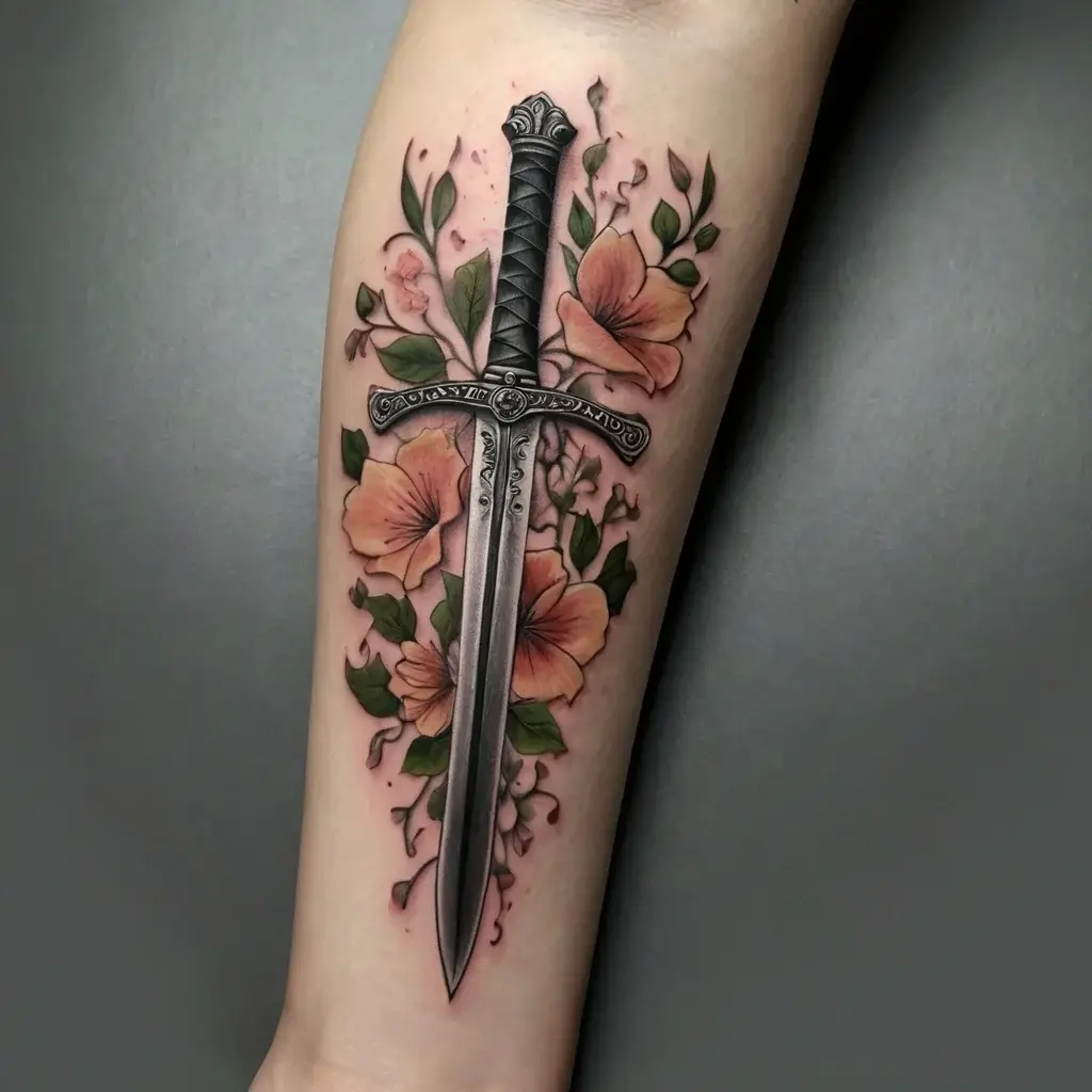 Feminine sword tattoos (31)