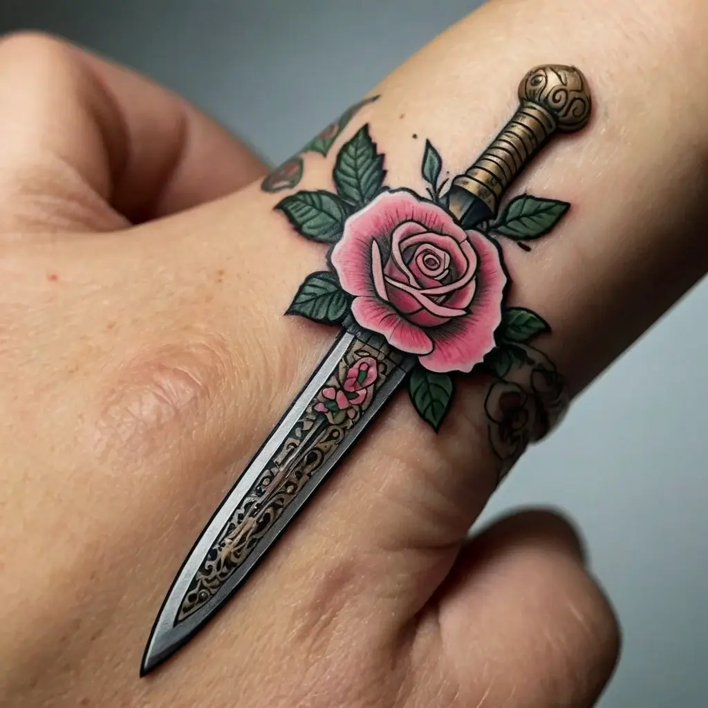 Feminine sword tattoos (34)