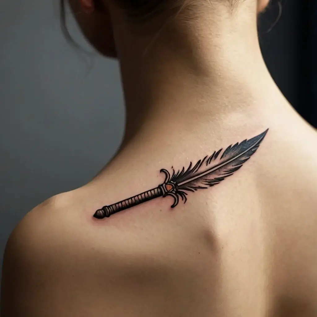 Feminine sword tattoos (35)