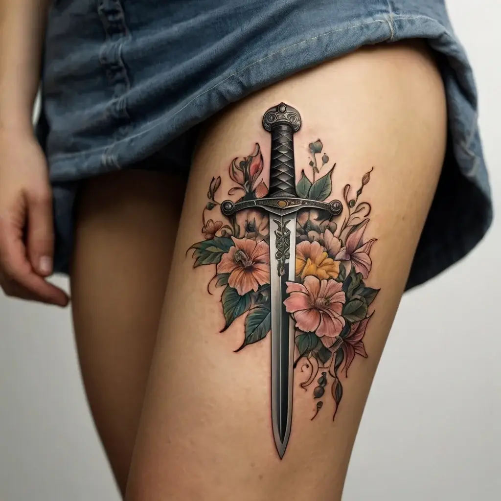 Feminine sword tattoos (38)