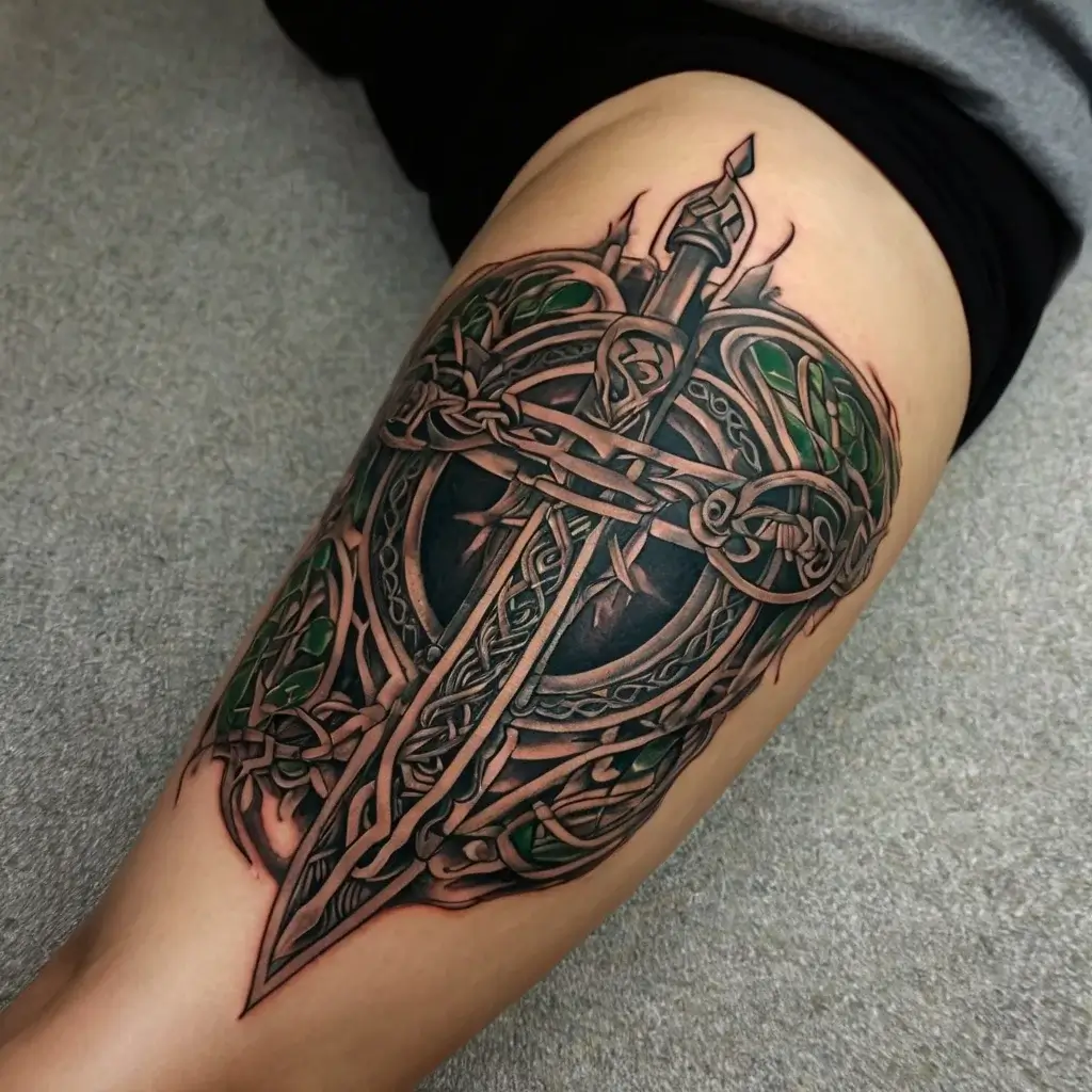 Feminine sword tattoos (41)