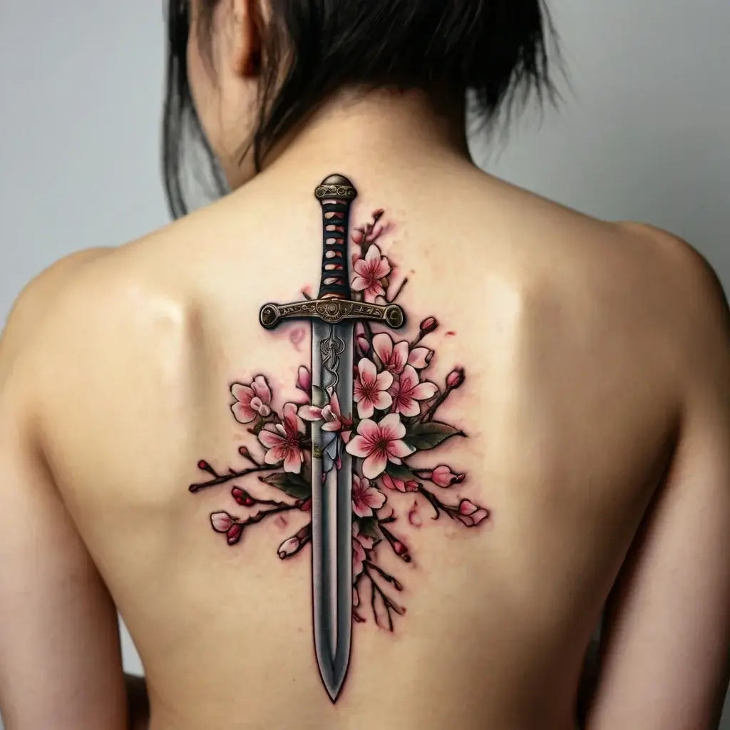 Feminine sword tattoos (45)