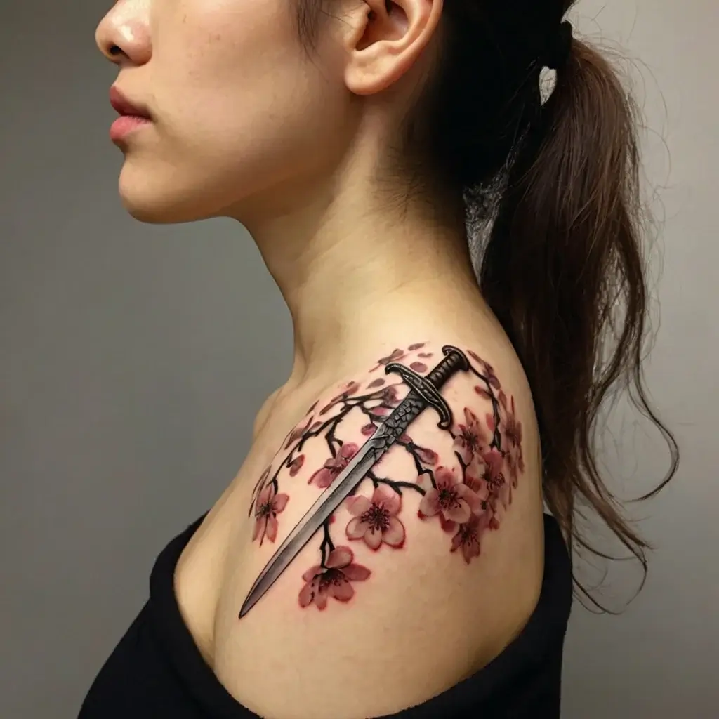 Feminine sword tattoos (46)