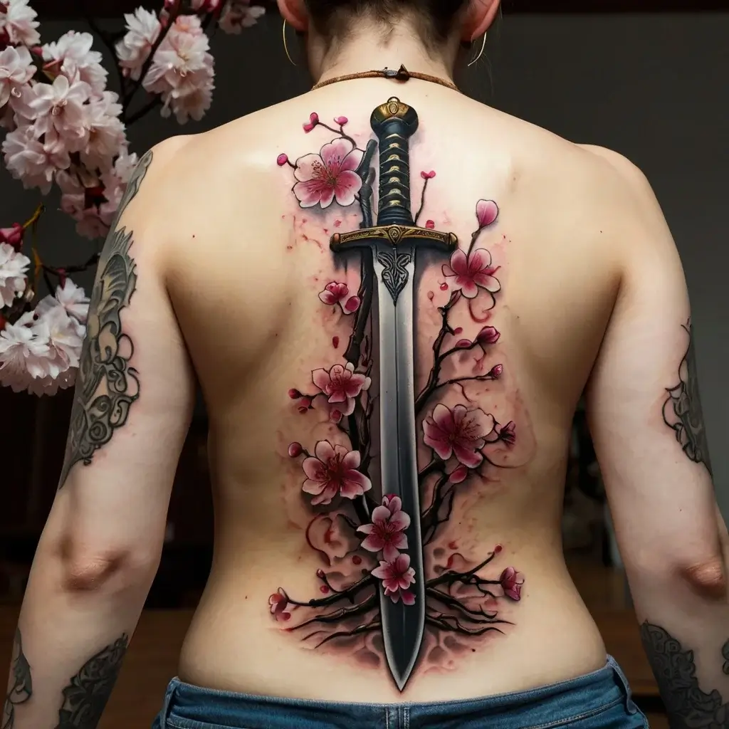 Feminine sword tattoos (47)